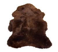 Tapis Imitation Fourrure Peau 71x107cm Marron