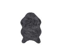 Tapis imitation fourrure poil fin 60x90 cm gris