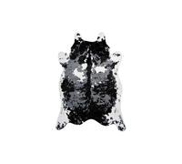 Tapis Imitation Peau de Vache "Desert" 160x230cm Noir & Blanc