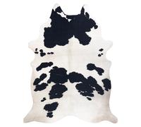 Tapis Imitation Peau de vache Vache G5069-1 cuir noir blanc 180x220 cm