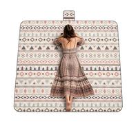 Tapis imperméable anti-sable - Couverture de parking pliable à 3 - Bâche de sol en polyester - Couverture thermique extra large - Portable et compact - Sac de transport pour camping,