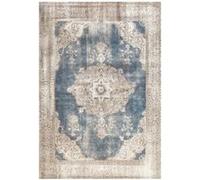 Paris Prix Tapis Imprimé Antique Vintage Beige & Bleu