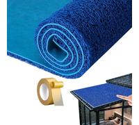 Tapis Insonorisant Anti-goutte Pour Auvents, Climatiseur Et Toitures En Tôle Extérieur, Réduire Le Bruit,1.5cm Épais Tapis De Sol D'Isolation Acoustique Isolant Thermique Imperméable(Blue,120x500cm)