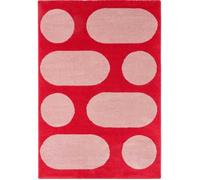 Tapis intérieur à poils longs Groovy 381 rouge 120 x 160 cm