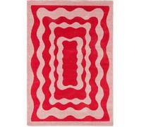Tapis intérieur à poils longs Groovy 382 rouge 80 x 140 cm