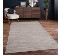 Tapis intérieur et extérieur bohème - Paco Home - 80x150 cm - Beige - Motif géométrique - Polypropylène - Tissé plat