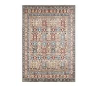 Tapis intérieur motif oriental / persan rouge. marron et bleu 120 x 160 cm - Tomo