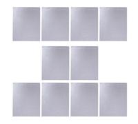Tapis Isolant Autocollant 10 Pièces en Aluminium | Réflecteur Thermique Argenté, du Bruit, pour Capots de Voiture et Parois de Van
