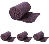 Tapis isolant en laine de mouton pour les froides soirées d'hiver, 20 x 200 cm, marron, protection des plantes contre les dégâts causés par le gel, plié, épaisseur d'environ 4 mm, lot de 4, 100 % fibr