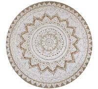 Tapis Jute Tressé Imprimé 90 Cm Rond Dec023926