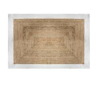 Tapis ""Kahi"" en jute bord blanc 120x170cm - Atmosphera Créateur d'intérieur