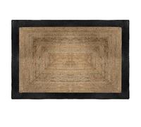 Atmosphera - Tapis en Jute Bord Noir 120x170 cm