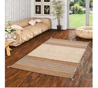 Navarro - Tapis Kilim Naturel - Brun - 8 Tailles Disponibles