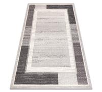 Tapis Laine ANGEL 6232 / 52022 Géométrique cadre beige / gris 240x340 cm