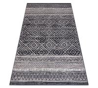 Tapis Laine ANGEL 7886 / 52055 Diamants ethnique gris / beige 160x230 cm