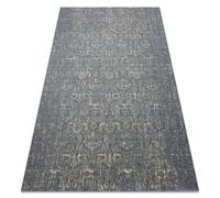 Tapis Laine JADE 45015/900 Ornement bleu / beige OSTA 67x130 cm