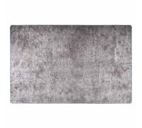 Tapis Lavable 80x150 cm Gris Moquette Paillasson Couloir vidaXL