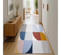 Tapis lavable Accessoires de décoration d'intérieur Salon Chambre à coucher Tapis carrés, Moderne, Géométrique, Abstrait Bleu, Rouge, Jaune, Rose, Gris, Blanc, Bleu Marine ```, 140 x 140 cm