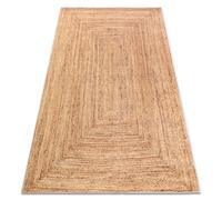 Tapis lavable ANDRE 1017 Tresser antidérapant - beige 160x220 cm