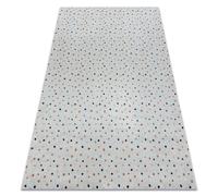 Tapis lavable BAMBINO 47890 Points pour les enfants antidérapant - blanc / marron 80x150 cm
