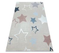 Tapis lavable BAMBINO 48130 Étoiles pour les enfants antidérapant - beige / gris 200x290 cm
