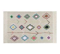 Tapis lavable Kaarol sur fond écru (140 x 200 cm)