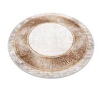 Tapis lavable MIRO 51236.807 cercle Marbre grec antidérapant - beige / or cercle 160 cm