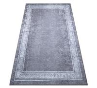 Tapis lavable MIRO 51317.807 Cadre grec antidérapant - gris 200x290 cm