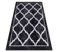 Tapis lavable MIRO 51639.806 Treillis antidérapant - noir 160x220 cm
