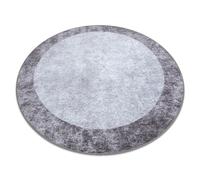 Tapis lavable MIRO 51648.803 cercle Marbre antidérapant - gris foncé cercle 160 cm