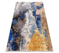 Tapis lavable MIRO 51774.802 Abstraction antidérapant - bleu / beige 200x290 cm