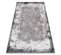 Tapis lavable MIRO 51864.804 Vintage treillis antidérapant - gris 160x220 cm