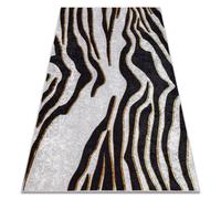 Tapis lavable MIRO 52002.807 Motif Zèbre antidérapant - crème / noir 140x190 cm