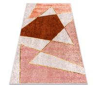 Tapis lavable MIRO 52097.802 Géométrique antidérapant - rose 80x150 cm