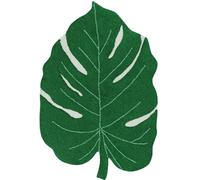 Tapis XL coton lavable Feuille Monstera vert TU