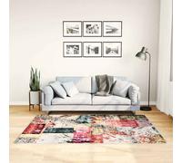 Tapis Lavable Patchwork 120x180 cm Multicolore Moquette vidaXL