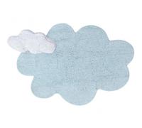 Tapis lavable Puffy Dream bleu (110 x 170 cm)
