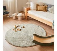 Tapis lavable Round Dot Blue Sage (140 cm)