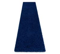 Tapis le tapis de couloir SOFFI shaggy 5cm bleu foncé - pour la cuisine l'antichambre le couloir 70x200 cm