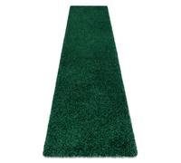 Tapis le tapis de couloir SOFFI shaggy 5cm bouteille verte - pour la cuisine l'antichambre le couloir 70x200 cm