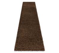 Tapis le tapis de couloir SOFFI shaggy 5cm marron - pour la cuisine l'antichambre le couloir 80x250 cm