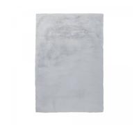 Tapis longs poils shaggy 180x280 rectangle fait à la main gris et bleu