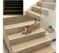 Tapis - Lot de 15 - 76 x 20 cm - Polyester - Antidérapant - Beige