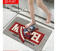 Tapis MARVEL Captain America Shield, 1 pièce, adapté à une utilisation intérieure/extérieure, en flanelle douce avec bouclier emblématique Captain America, Machin 5