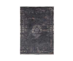 Tapis Medallion De Poortere Deco noir, Designer Jean François Fontaine, 170x0.3 cm