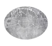 Tapis MEFE moderne Cercle 2783 Marbre - Structural deux niveaux de molleton gris foncé cercle 200 cm