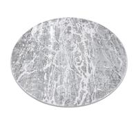 Tapis MEFE moderne Cercle 6182 Béton - Structural deux niveaux de molleton gris cercle 120 cm