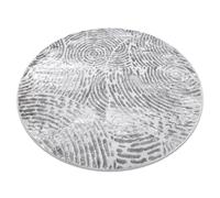 Tapis MEFE moderne Cercle 8725 cercles Empreinte digitale - Structural deux niveaux de molleton gris cercle 160 cm