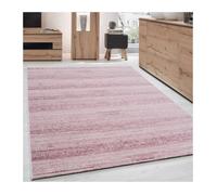 Carpettex Teppich Tapis de salon à poils courts - 160 x 230 cm - Rose moderne - Couleur unie - Moelleux - Extra doux - Lavable - Pour cuisine, salle à manger, chambre d'enfant, salon