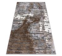 Tapis moderne COZY 8876 Rio - Structural deux niveaux de molleton marron 80x150 cm